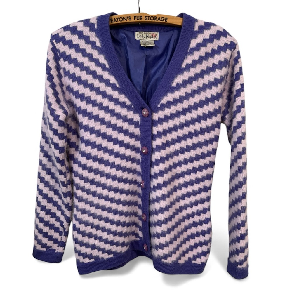 Vintage Chevron Patterned Sweater